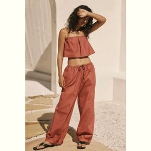 By Anthropologie Ruffled Crop Top